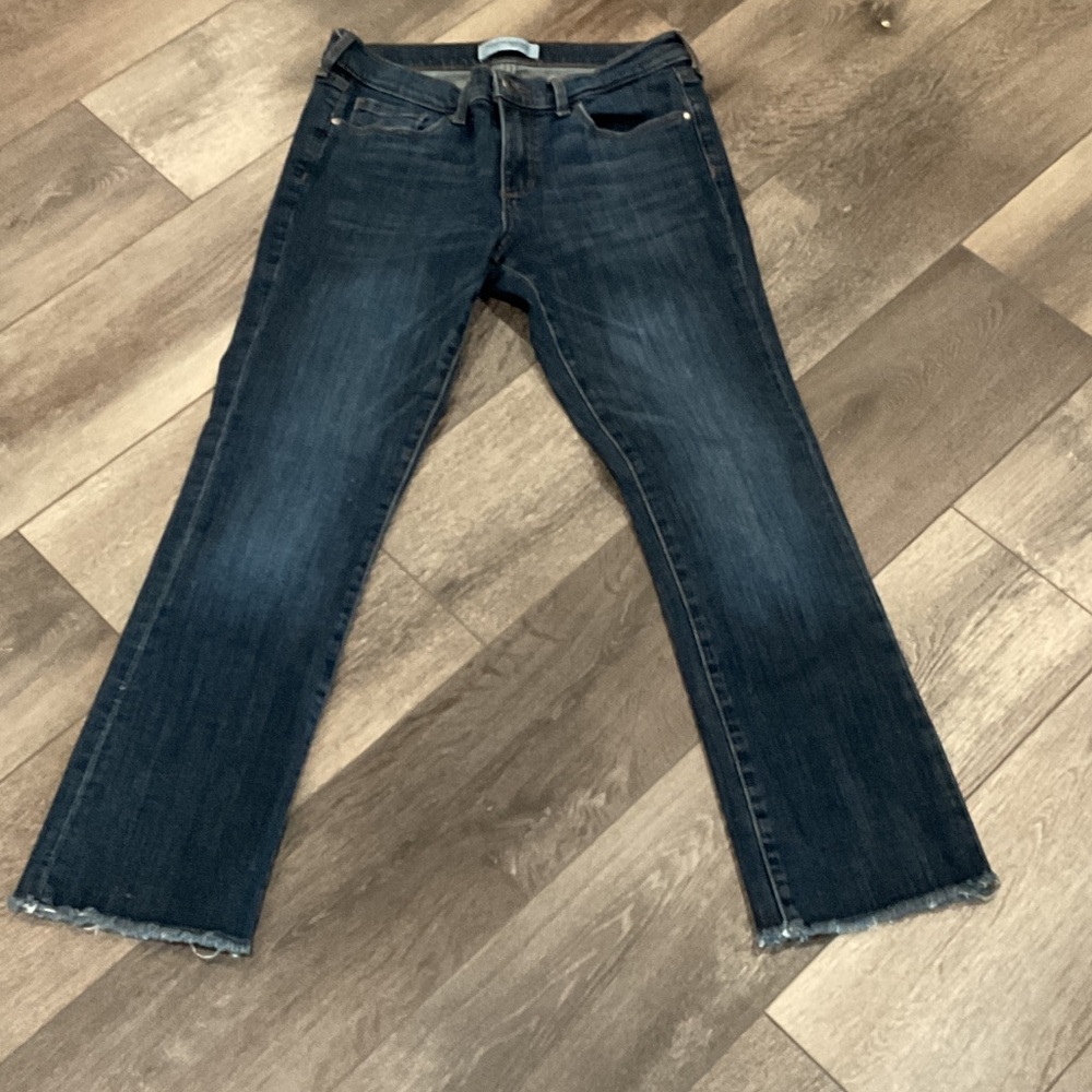 Banana Republic Dark Blue Cropped Ankle Jeans